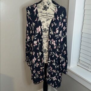Billabong Blue Floral Kimono